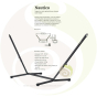 Description support Nautico anthracite pour hamac simple La Siesta