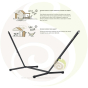 Conseil support hamac simple anthracite La siesta 