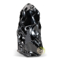 Morceau d'obsidienne noire du Mexique pièce unique