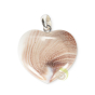 Pendant naturel bijoux Hindouiste cœur de Shiva attache 925e