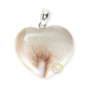  Sainte lucie cœur Oeil de shiva pendentif fixation argent naturel mollusque