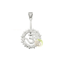 Chakra couronne argent clip attache donut bijoux fantaisies