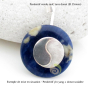 support attache donut pendentif pierre minérale