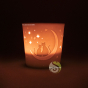 Lithophanie photophore chat bougie ambiance