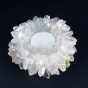cristal de roche Lithothérapie minéraux porte bougie Photophore
