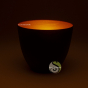 Photophore luxe votive noir & cuivre élégant raffiné décoration