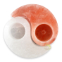Porte bougie photophore yin yang sel Himalaya 