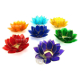 Lotus 7 chakras photophore harmonie bougie lumières