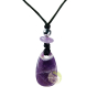 Pendentif pierre de vertu améthyste avec cordon réglable