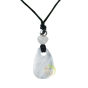 Pendentif pierre de vertu cristal de roche et tour de cou réglable