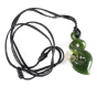 jade vert infini double twist pendentif traditionnel polynésien Maori
