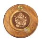 Ganesh support à encens bois façonnée à la main