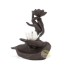 Support pour cônes d'encens fleur de lotus céramique pour encens refoulement