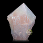 Pointe de quartz rose aggloméré de titane de 155g
