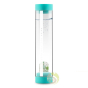 Sana flow ocean blue carafe avec pierres minérales et filtre fleur de vie inox