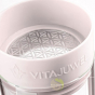 Filtre fleur de vie dans carafe sana joy cloud white en acier inoxydable