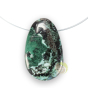 Shattuckite verte pendant pierre naturelle minérale bijoux pur