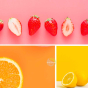poudre de bain fraises, oranges et citrons cactus crakle Dresdner Essenz