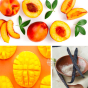 Poudre de bain pêche, de mangue et de vanille "Porte-bonheur"