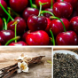 Sel de bain cerise, vanille et thé noir "Too glam" Dresdner Essenz
