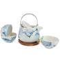 théières aqua céramique 750 ml décors aquatiques