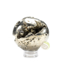 Sphère 113g pyrite du Pérou avec support diamètre 42mm environ