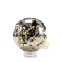 Sphère 157g pyrite du Pérou avec support diamètre 42mm environ