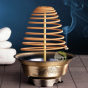 encens bois de santal diffuseur Support et spirales motifs asiatiques