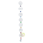 Mobile à vent 7 chakras spinner suspension acier inoxydable