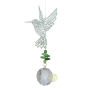 Colibri suspension à vent et cristal feng shui