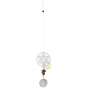 Sculpture mobile mandala suspension à vent acier inoxydable 