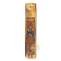 Support bois et pierre minérale symbole Bouddha pour encens 