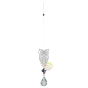 Suspension extérieur intérieur décoration Hibou cristal 