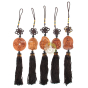 Suspension feng shui bois coton Bouddha porte bonheur