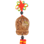 Suspension Confucius bois sculpté maitre éducateur philosophie