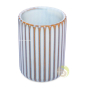 Tasse blanche 200ml rainurée en céramique 