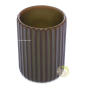 Tasse kaki 200ml rainurée en céramique 