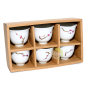 Tasses 50ml fleurs de cerisiers coffret cadeau tea time