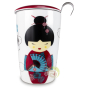Teaeve little Geisha (Kokeshi) céramique 3 pièces filtre amovible