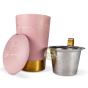 Luxueuse tisanière Teaeve precious maps rose filtre et couvercle amovible