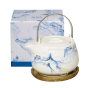 Coffret service à thé aqua plateau bois
