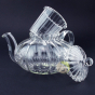 Théière design en verre 450 ml fleurs de thé infusion
