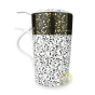 Tisanière caria leaf céramique anse ergonomique filtre inox
