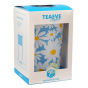 Tisanière Teaeve daisy blue avec filtre amovible en inox