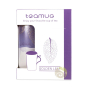 Tisanière golden leaves indigo avec anse et filtre amovible 400ml