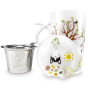 Maro mug avec poignée et filtre inoxydable amovible et couvercle assorti