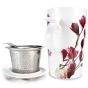 Tisanière 400ml mayumi avec anse ergonomique et filtre rigide inox
