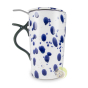 Tisanière céramique mikke bleu avec anse et filtre amovible 400ml