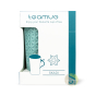 Tisanière filtre amovible inox céramique poignée ergonomique skadi turquoise
