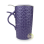 Tisanière skadi mauve céramique anse ergonomique filtre inox
